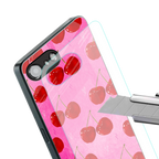 berry blush back phone cover | glass case for iphone 16e