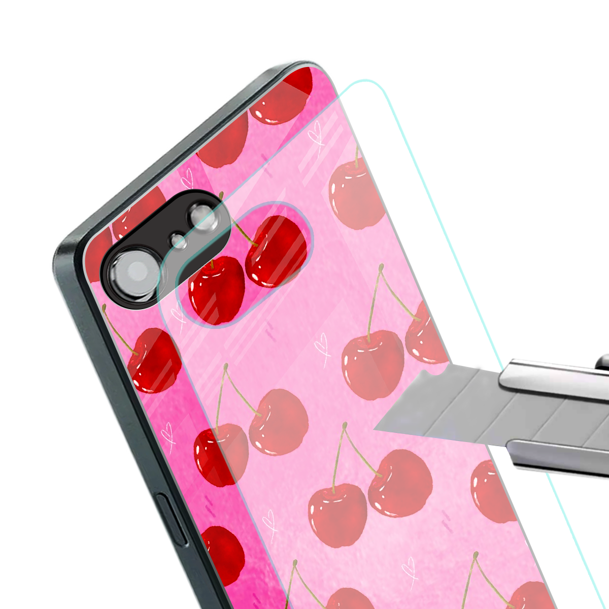 berry blush back phone cover | glass case for iphone 16e