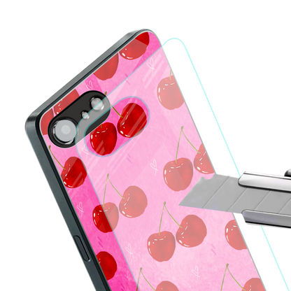 berry blush back phone cover | glass case for iphone 16e