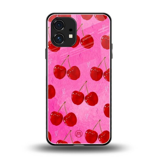 berry blush back phone cover | glass case for nothing phone 1