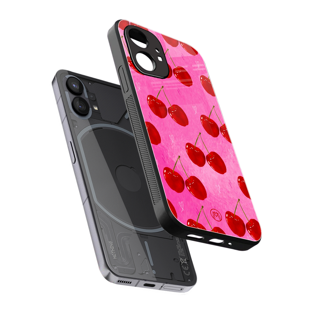 berry blush back phone cover | glass case for nothing phone 1