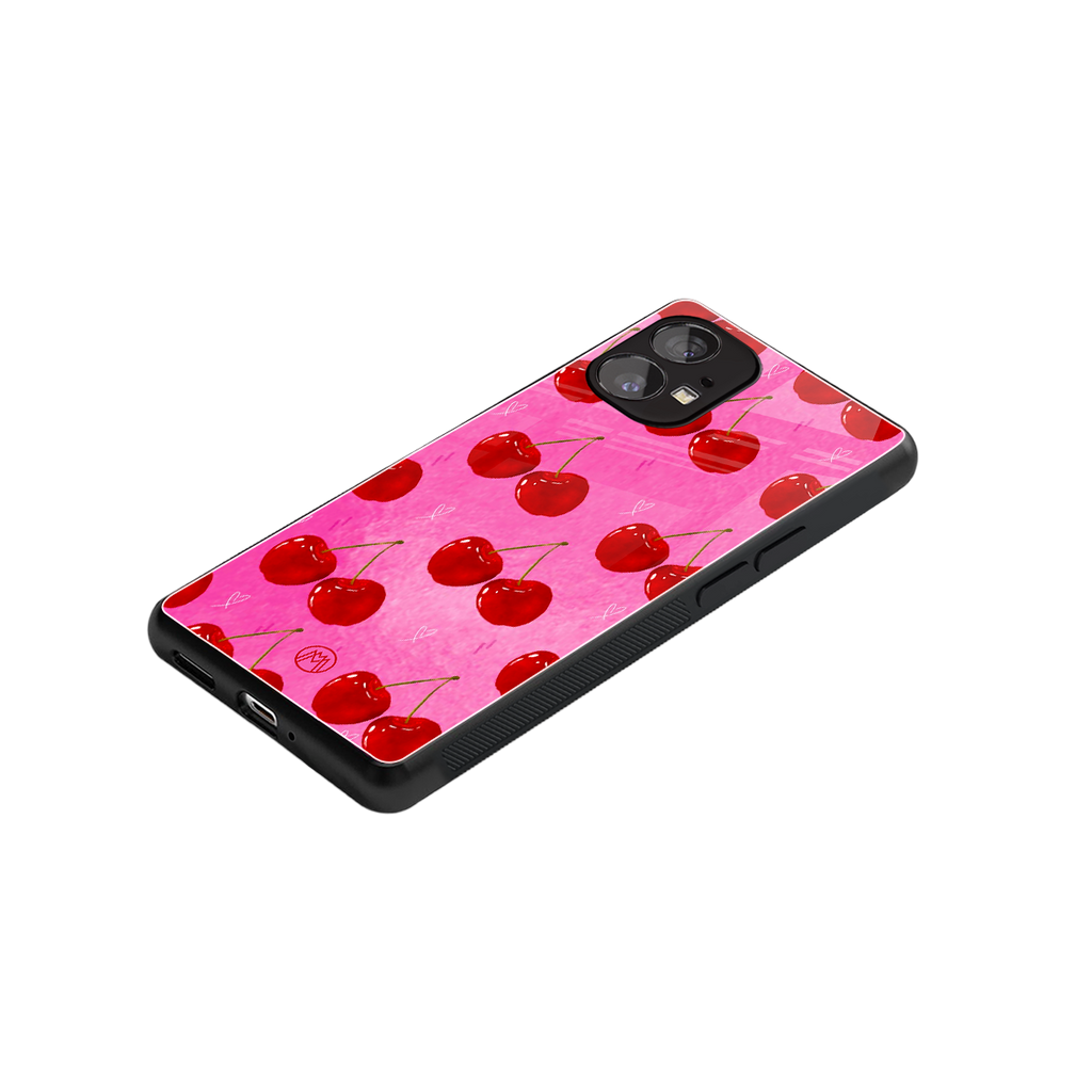 berry blush back phone cover | glass case for nothing phone 1