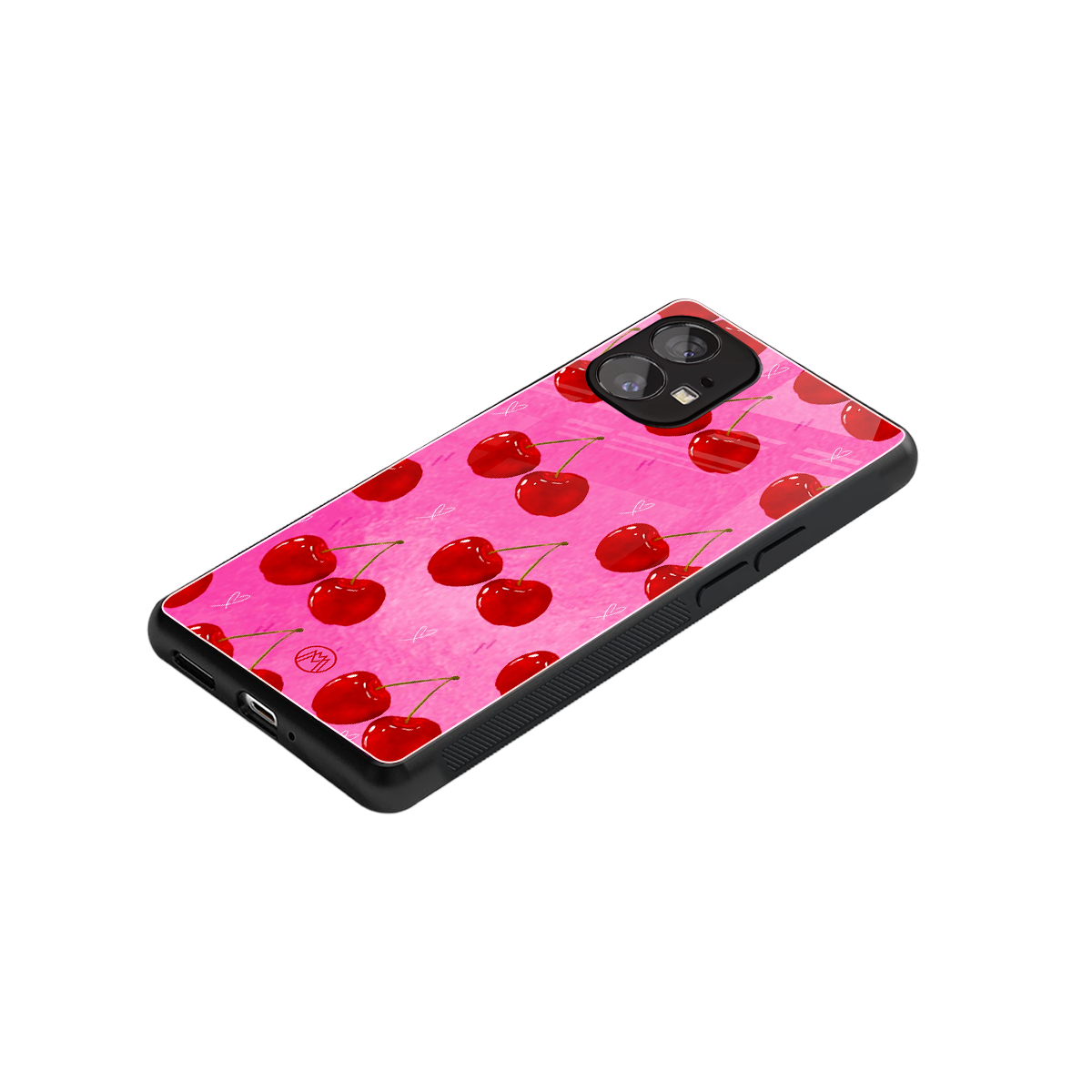 berry blush back phone cover | glass case for nothing phone 1