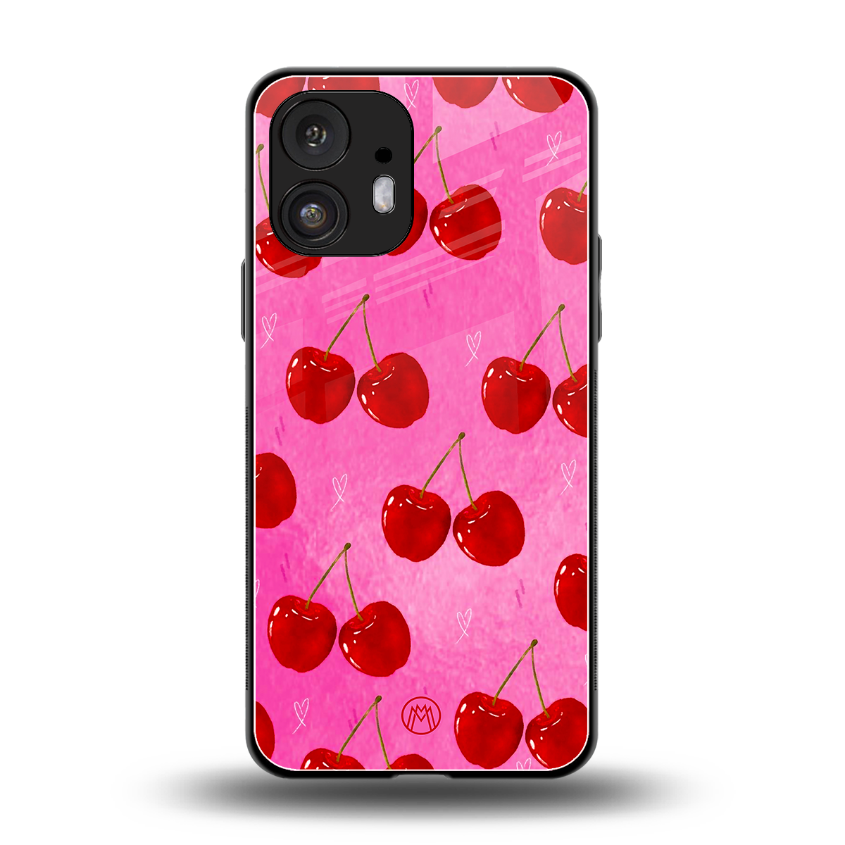 berry blush back phone cover | glass case for nothing phone 2