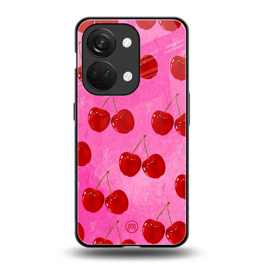 berry blush back phone cover | glass case for oneplus nord 3