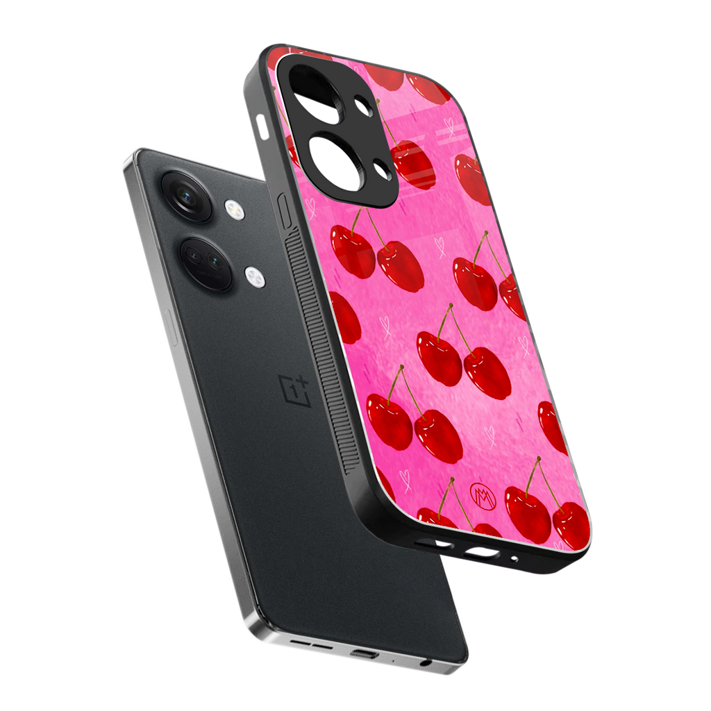 berry blush back phone cover | glass case for oneplus nord 3