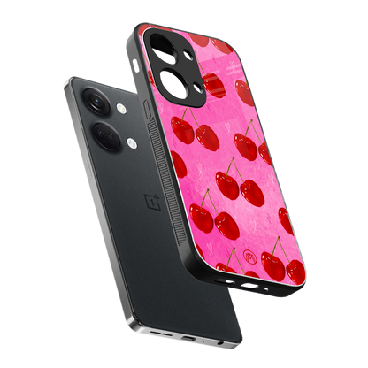 berry blush back phone cover | glass case for oneplus nord 3