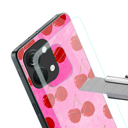 berry blush back phone cover | glass case for oneplus nord 3