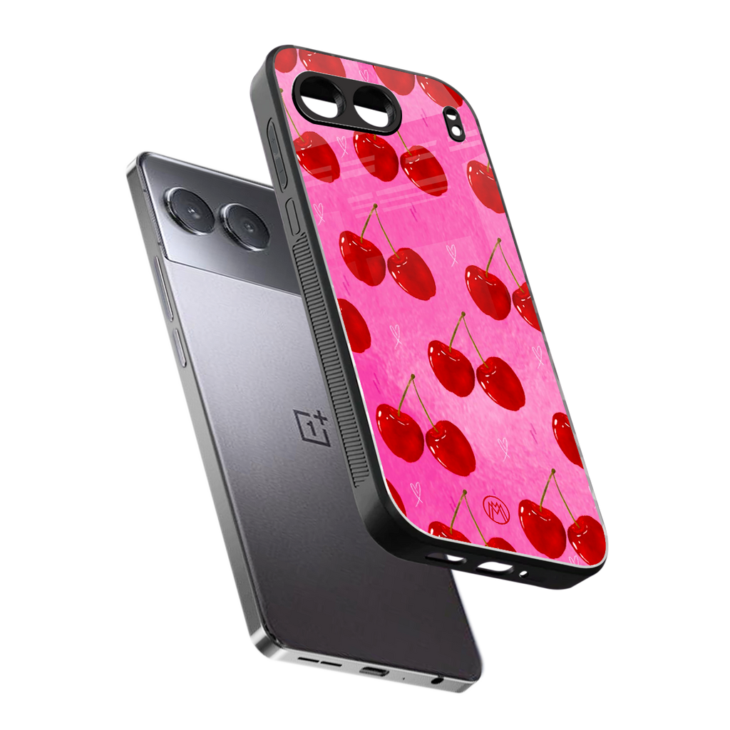 berry blush back phone cover | glass case for oneplus nord 4