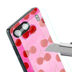berry blush back phone cover | glass case for oneplus nord 4