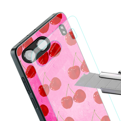berry blush back phone cover | glass case for oneplus nord 4