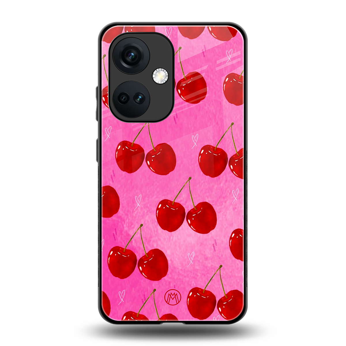 berry blush back phone cover | glass case for oneplus nord ce 3