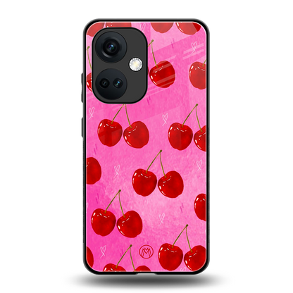 berry blush back phone cover | glass case for oneplus nord ce 3