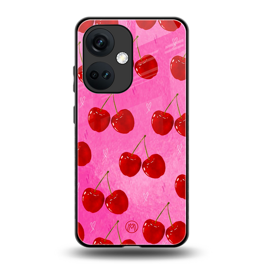 berry blush back phone cover | glass case for oneplus nord ce 3