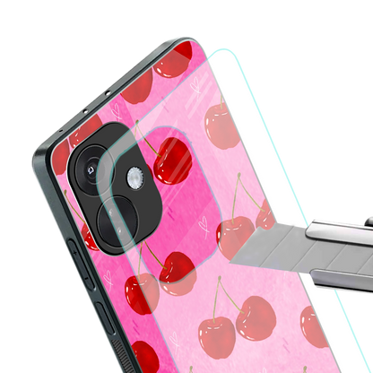 berry blush back phone cover | glass case for oneplus nord ce 3
