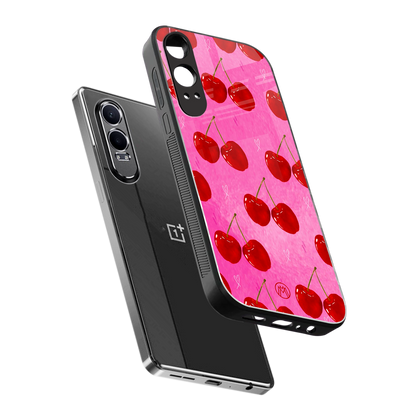 berry blush back phone cover | glass case for oneplus nord ce 4 lite