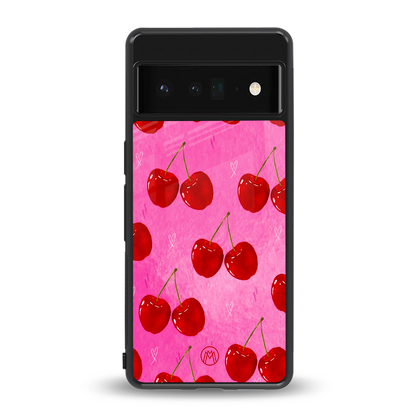berry blush back phone cover | glass case for google pixel 6 pro