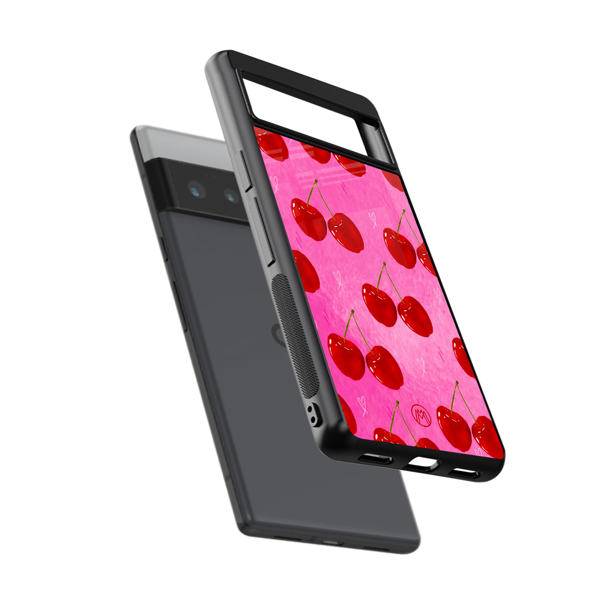 berry blush back phone cover | glass case for google pixel 6 pro