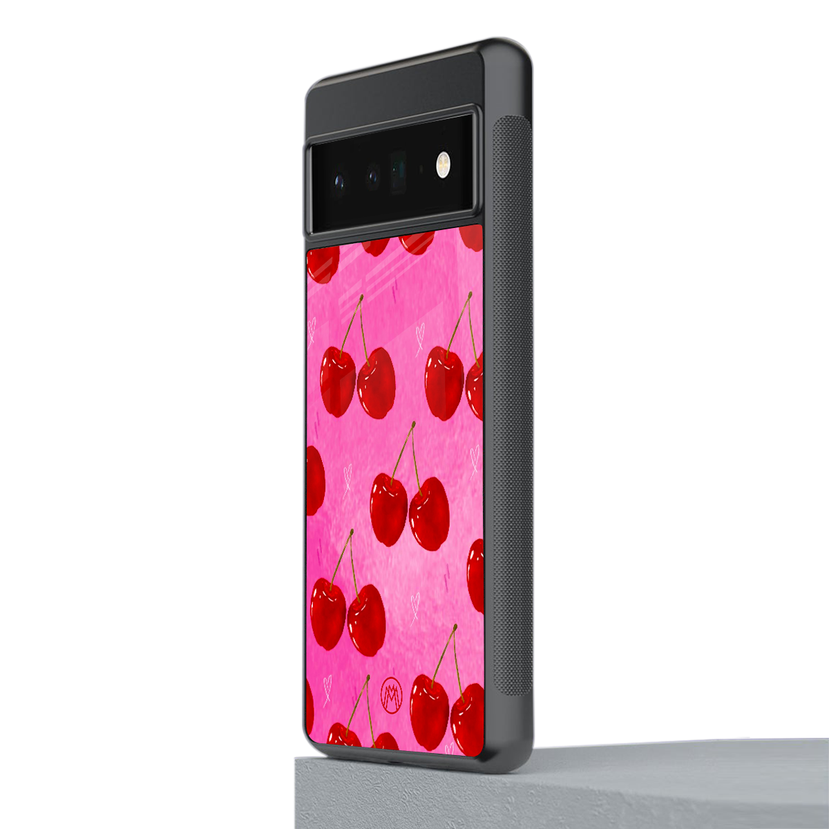 berry blush back phone cover | glass case for google pixel 6 pro
