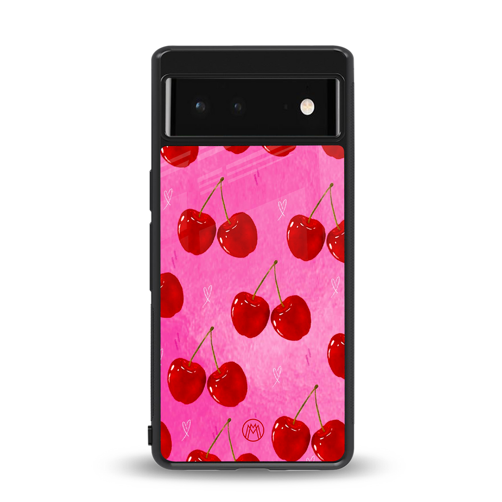 berry blush back phone cover | glass case for google pixel 6