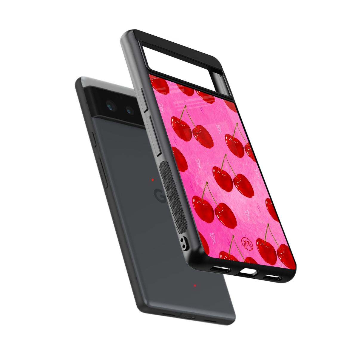 berry blush back phone cover | glass case for google pixel 6