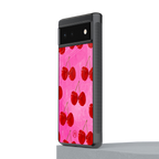 berry blush back phone cover | glass case for google pixel 6