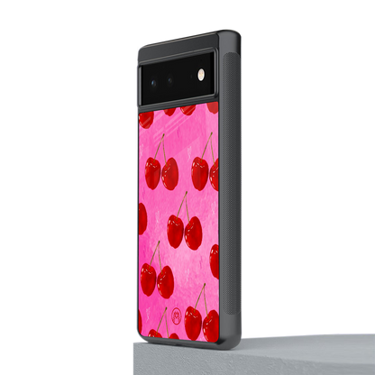 berry blush back phone cover | glass case for Google Pixel 6A