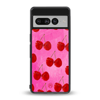 berry blush back phone cover | glass case for google pixel 7 pro