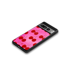 berry blush back phone cover | glass case for google pixel 7 pro