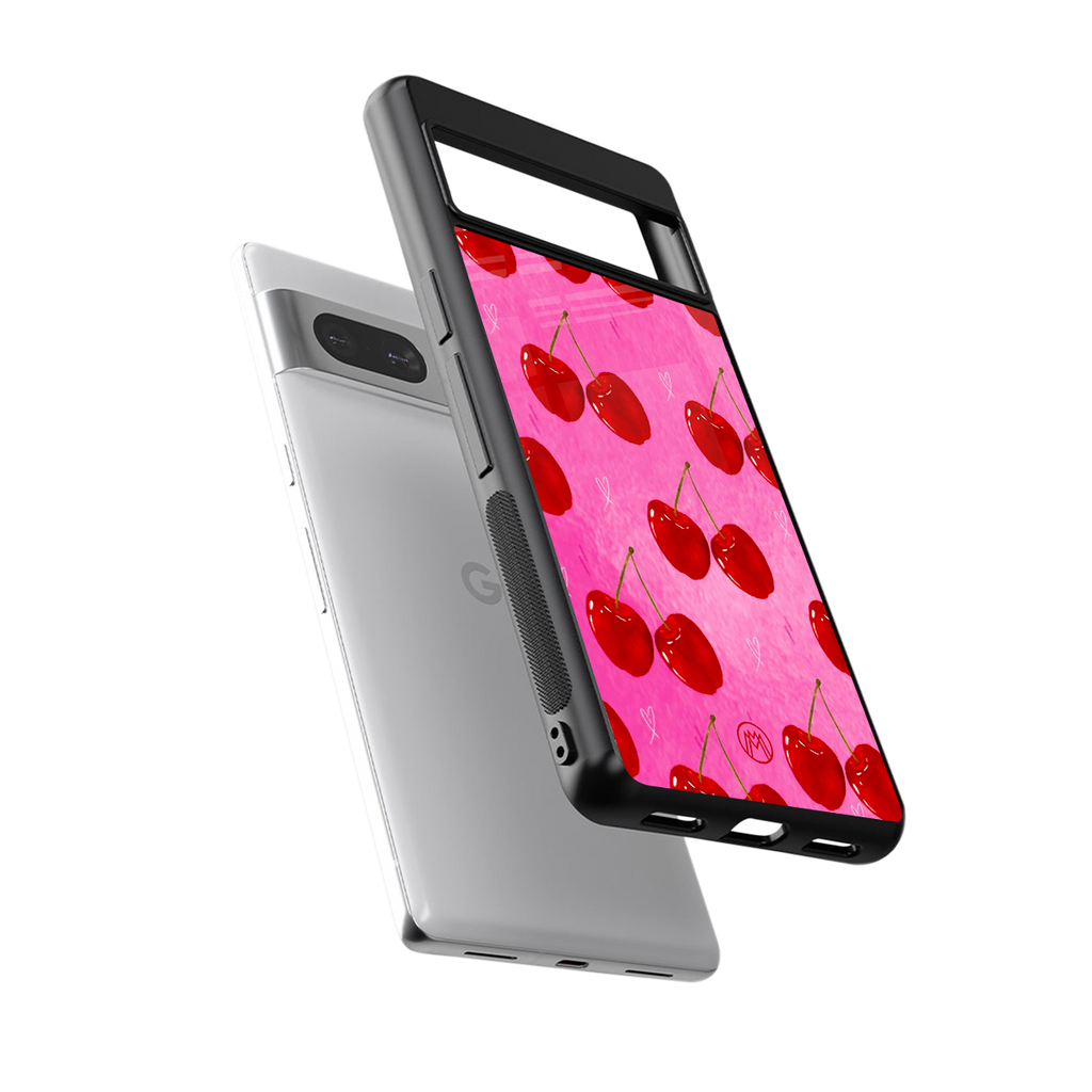 berry blush back phone cover | glass case for Google Pixel 7