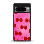 berry blush back phone cover | glass case for google pixel 8 pro