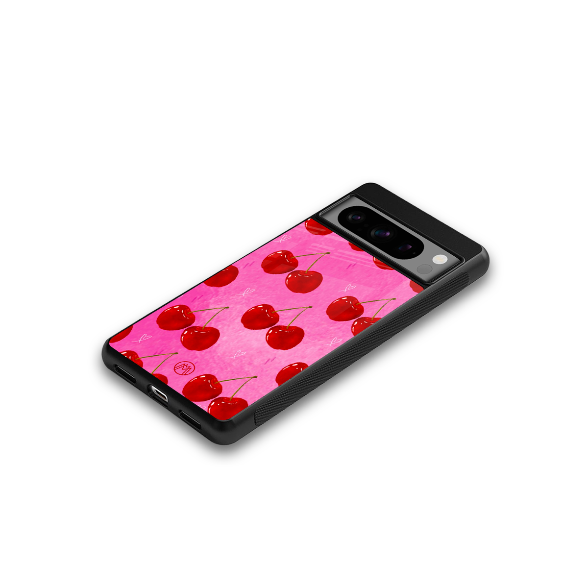 berry blush back phone cover | glass case for google pixel 8 pro