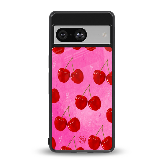 berry blush back phone cover | glass case for Google Pixel 8
