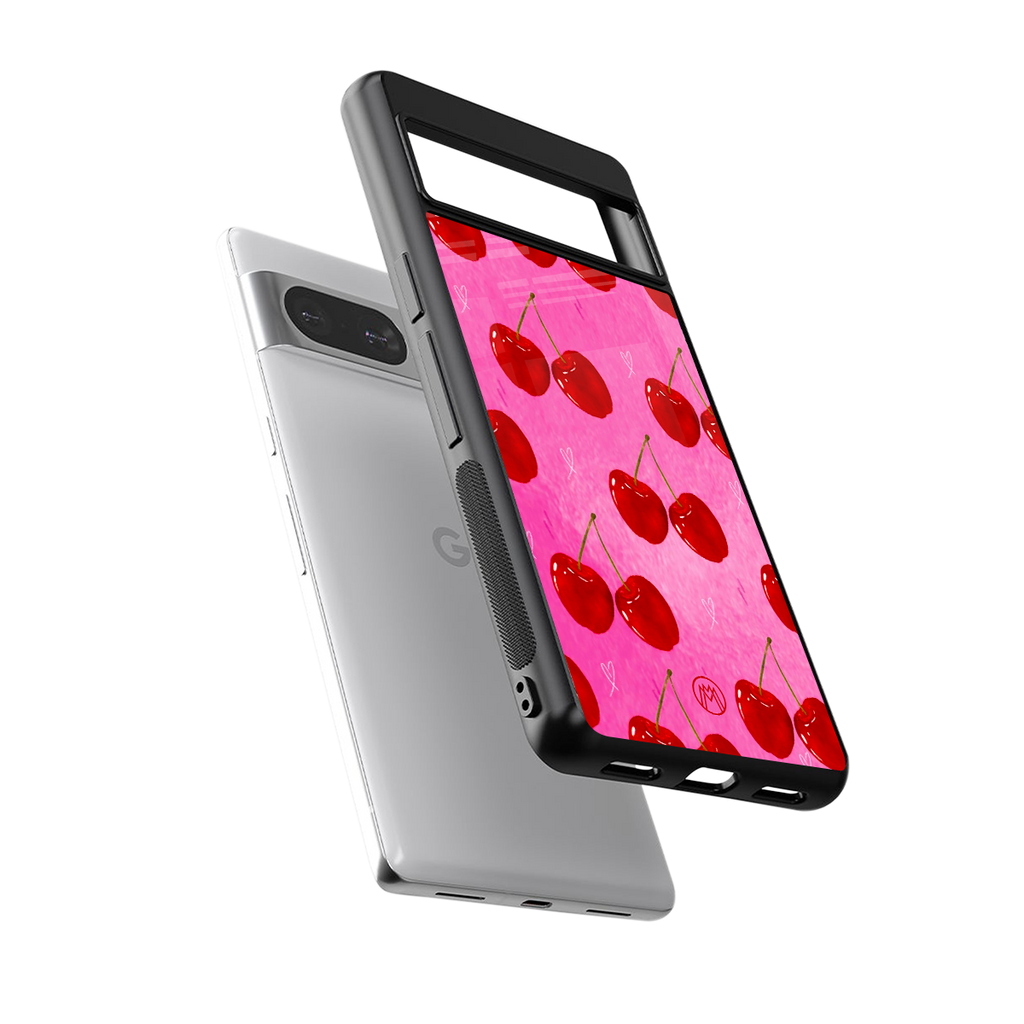 berry blush back phone cover | glass case for Google Pixel 8