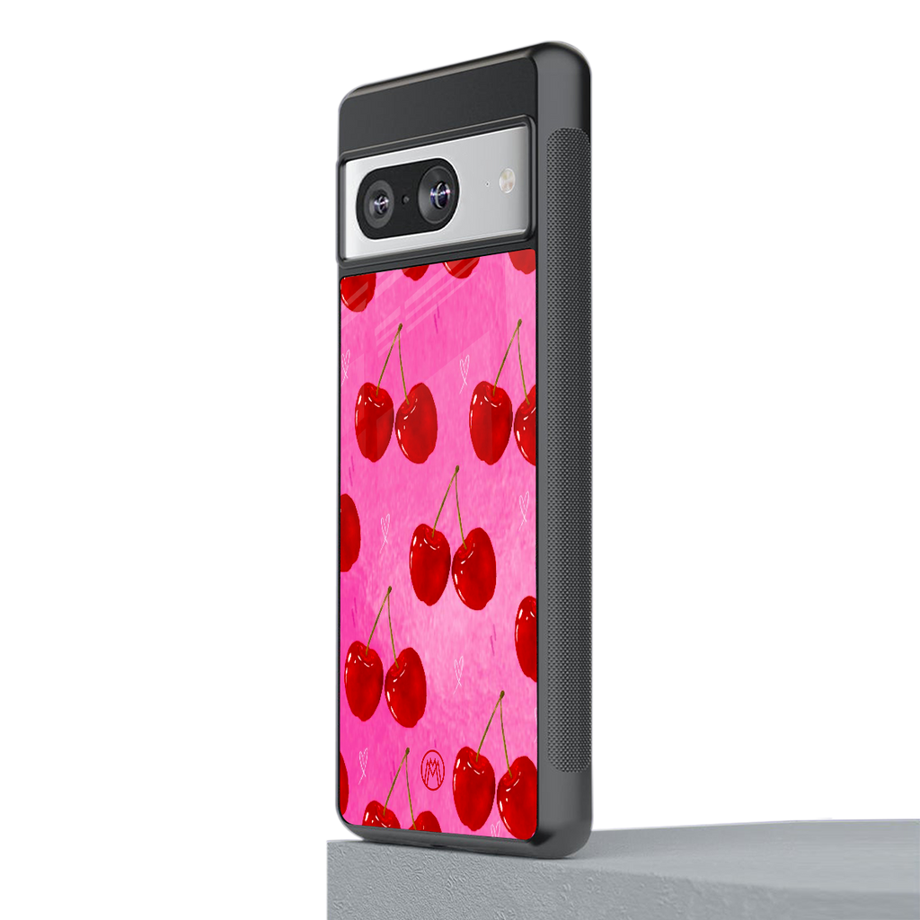 berry blush back phone cover | glass case for Google Pixel 8