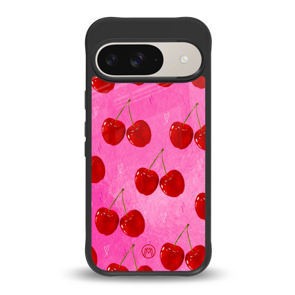 berry blush back phone cover | glass case for google pixel 9