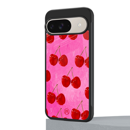 berry blush back phone cover | glass case for google pixel 9
