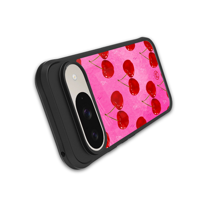 berry blush back phone cover | glass case for google pixel 9