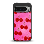 berry blush back phone cover | glass case for google pixel 9 pro