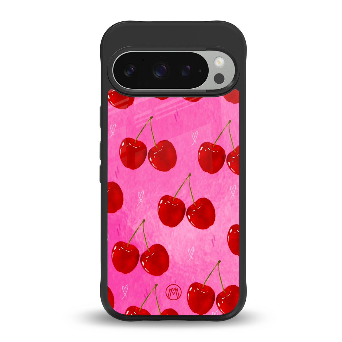 berry blush back phone cover | glass case for google pixel 9 pro