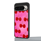 berry blush back phone cover | glass case for google pixel 9 pro