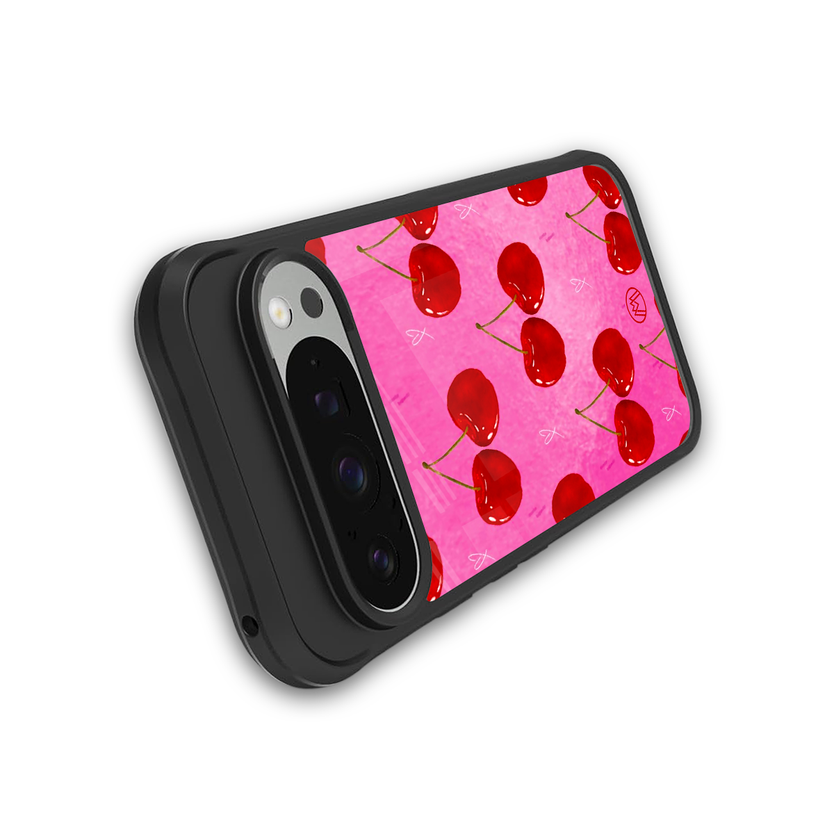 berry blush back phone cover | glass case for google pixel 9 pro
