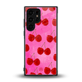 berry blush back phone cover | glass case for samsung galaxy s23 ultra