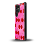 berry blush back phone cover | glass case for samsung galaxy s23 ultra