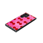 berry blush back phone cover | glass case for samsung galaxy s23 ultra