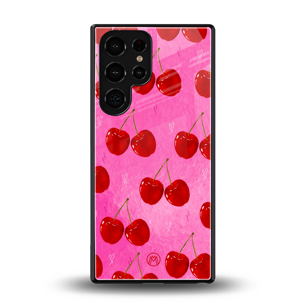 berry blush back phone cover | glass case for samsung galaxy s25 ultra