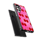 berry blush back phone cover | glass case for samsung galaxy s25 ultra