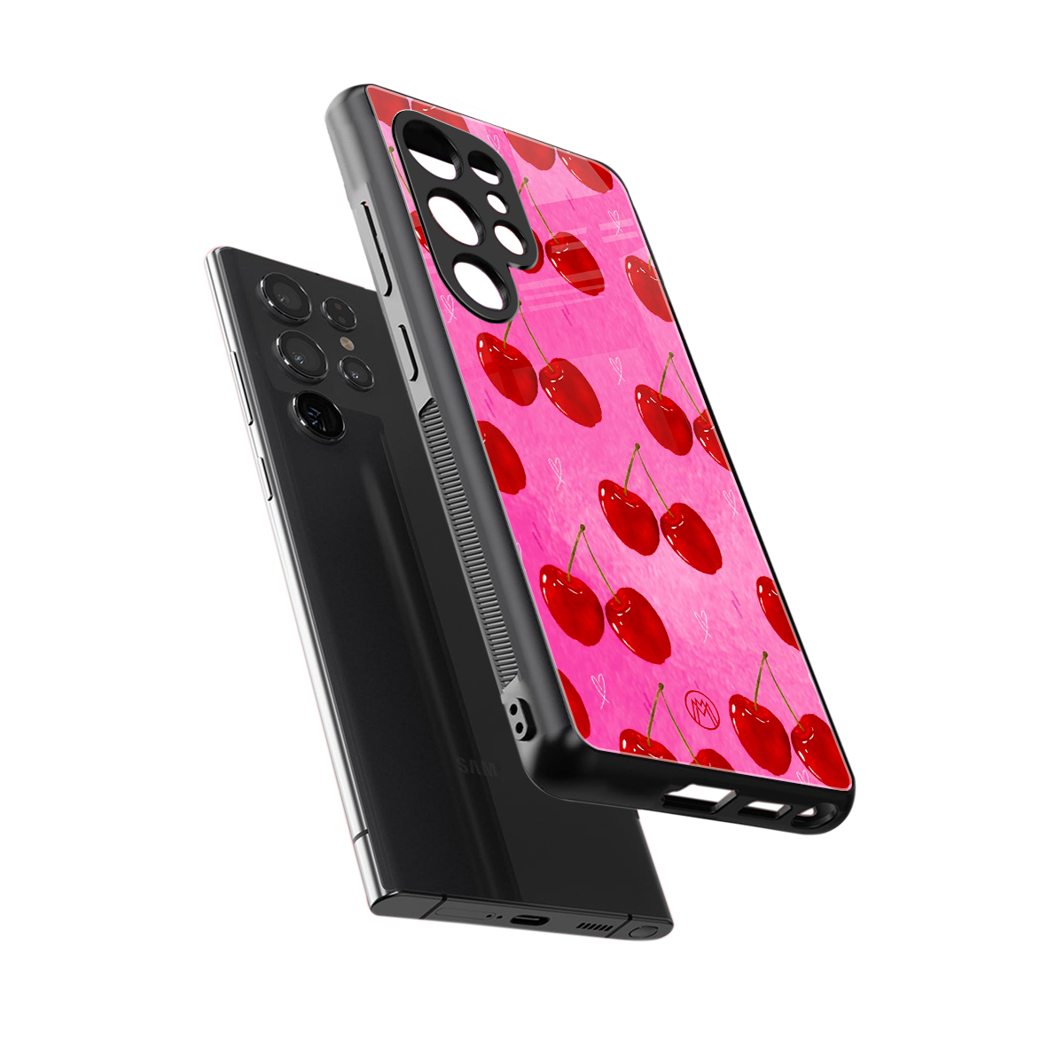 berry blush back phone cover | glass case for samsung galaxy s25 ultra