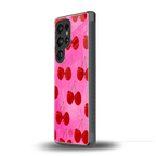 berry blush back phone cover | glass case for samsung galaxy s25 ultra