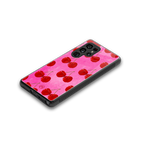 berry blush back phone cover | glass case for samsung galaxy s25 ultra